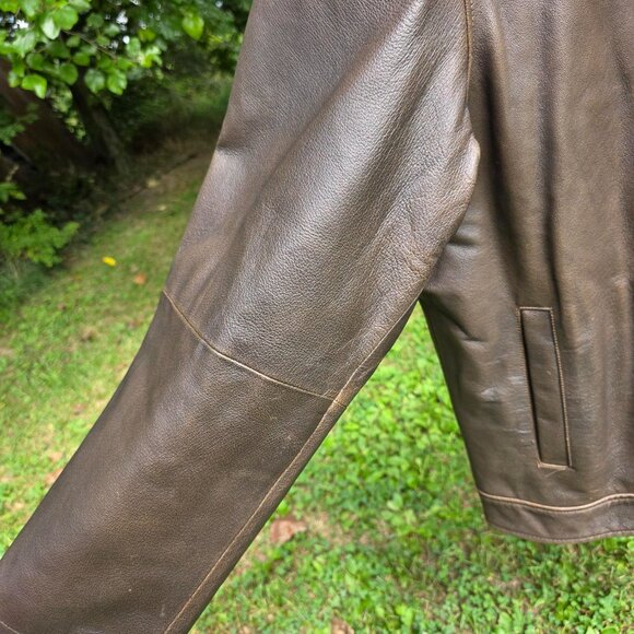 Vintage WILSONS Leather M. Julian Men's XXL Jacket Brown Quilt Lined EUC - Picture 13 of 13